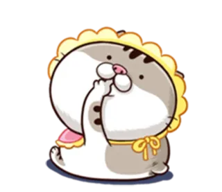 👶 Katze, Kätzchen, süß, entzückend, Aufkleber, Tier, Cartoon whatsapp sticker