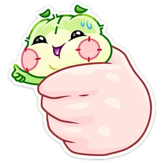 😅 desenho animado, personagem, mão, fofo, apontando, expressão telegram sticker