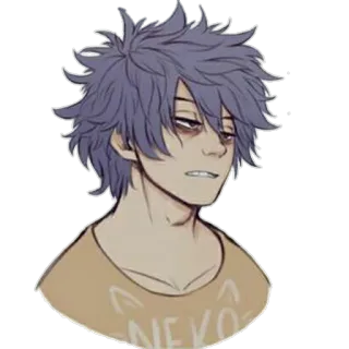 😐 NEKO Anime, Gatto, Carino, Maglietta, Giapponese whatsapp sticker