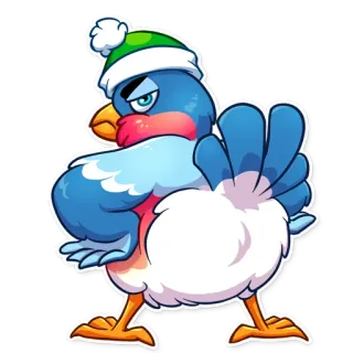 Chris the Bullfinch telegram stickers
