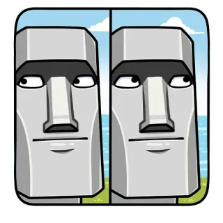 Моаи Стоун :: @stickroom telegram stickers