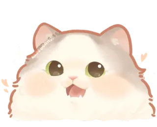 🐾 猫, 可愛い, 動物, かわいい, ペット, 漫画 telegram sticker
