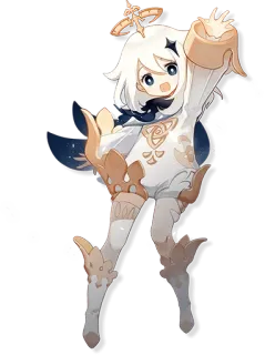 👋 Paimon Genshin Impact パイモン, 原神, ゲーム, アニメ, キャラクター, 可愛い, ファンタジー telegram sticker