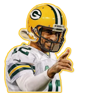 🖖 Aaron Rodgers Aaron Rodgers, Sepak Bola Amerika, NFL, Green Bay Packers, Olahraga, Atlet, Quarterback telegram sticker