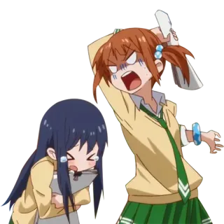 😠 anime, manga, crying, scared telegram sticker