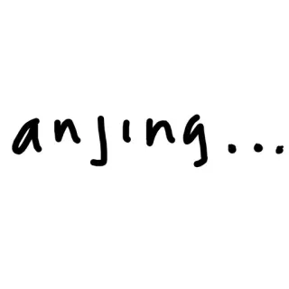 🤩 anjing... Beleidigung, beleidigend, Hund, Tier, Wort telegram sticker