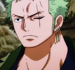 ⚔ Zoro One Piece Anime, One Piece, Zoro, Roronoa Zoro, Szermierz, Pirata whatsapp sticker