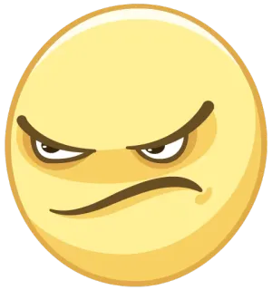 😡 이모티콘, 화난, 이모티콘, 얼굴 telegram sticker