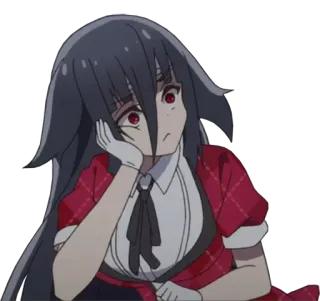 😒 Sakura Minamoto Zombie Land Saga Аниме, Зомби, Сакура Минамото, девушка, уставшая, Манга telegram sticker
