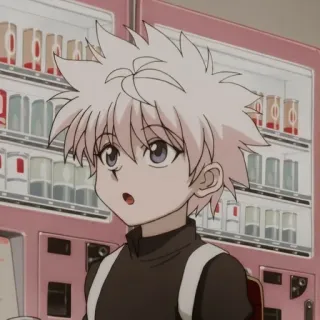 🌟 Killua Zoldyck Hunter x Hunter อนิเมะ, คิลลัวร์, Hunter x Hunter, แอนิเมชัน, การ์ตูน telegram sticker