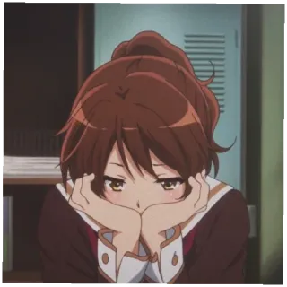 😔 Ragazza anime, Cartone animato, Triste, Carino telegram sticker