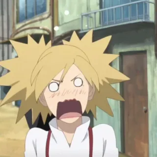 🪵 Temari Naruto Anime, Dessin animé, Temari, Naruto, Drôle, Choqué telegram sticker
