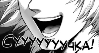 🤩 СУУУУУУУЧКА! chorar, manga, anime, emocional telegram sticker