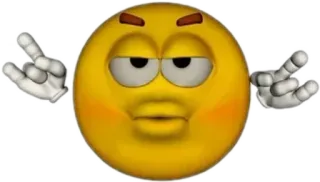 🤟 Emoji, Śmieszne, Nastrój, Postawa, Głupie telegram sticker