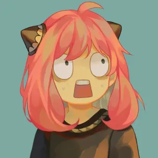 😰 Anya Forger Spy x Family Anya, Spy x Family, anime, manga, funny, reaction telegram sticker