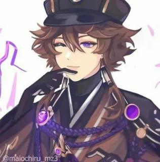 🌟 @maiochiru_mz3 Anime, Personaje de anime, Ilustración, Obra de arte, Retrato whatsapp sticker