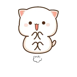 🚽 cat, cute, animal, kawaii, cartoon, fart whatsapp sticker