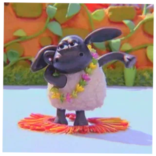 🐑 Shaun Shaun the Sheep mouton, animal, dessin animé, personnage, animation en pâte à modeler, Shaun le mouton telegram sticker