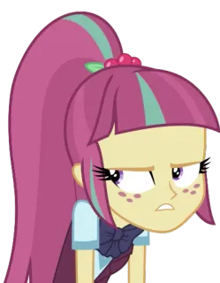 😒 My Little Pony, Equestria Girls, Sour Sweet, karakter, kartun, animasi telegram sticker