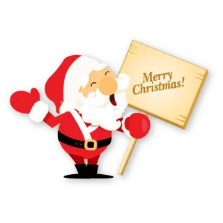 🎅 Santa Claus Merry Christmas! サンタ, クリスマス, ホリデー, お祝い, お祝いの, あいさつ, 冬, 赤 telegram sticker