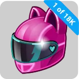 🎁 1 of 18K หมวกกันน็อค, สีชมพู, หูแมว, มอเตอร์ไซค์, ป้องกัน telegram sticker