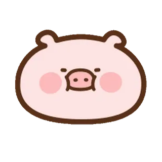 ⭐️ maiale, animale, carino, kawaii, adesivo telegram sticker