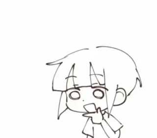 🤔 Anime, Manga, Dibujos animados, Dibujo, Boceto, Obra de arte whatsapp sticker
