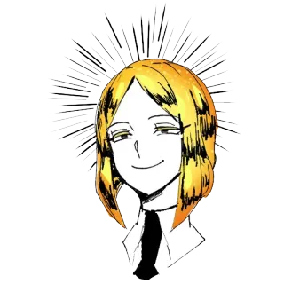 😏 Anime, Personaje, Manga, Retrato, Ilustración telegram sticker