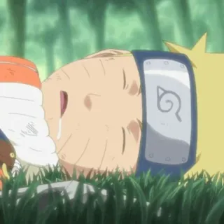 🍜 Naruto 动漫, 漫画, 难过, 哭泣, 火影忍者, 角色, 木叶村, 护额 telegram sticker