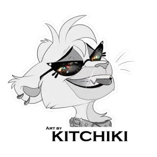 📃 A Very Bad Wolf wolf, brille, tier, aufkleber, böser wolf, cartoon telegram sticker