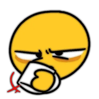 🗝 อีโมจิ, โกรธ, มีม, โกรธ, ไม่พอใจ, หงุดหงิด, สีหน้า, การ์ตูน telegram sticker