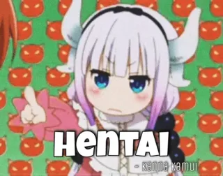 🤬 Kanna Kamui HENTAI anime, hentai, kanna kamui, dragon maid, cartoon whatsapp sticker