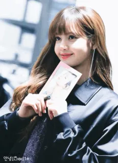 🌱 안녕! 나이스! K-Pop, Koreanisch, Idol, Lisa, Porträt telegram sticker