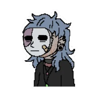 🎸 Sal Fisher Sally Face Horror, Abenteuer, Charakter, Videospiel, Indie telegram sticker
