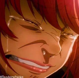 🥢 @YanderePacks crying, sad, anime, emotional whatsapp sticker