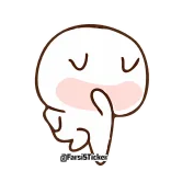 ☺️ cute, kawaii, emoticon, sticker telegram sticker