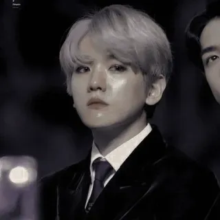 💡 kpop, singer, idol, portrait, man, baekhyun telegram sticker