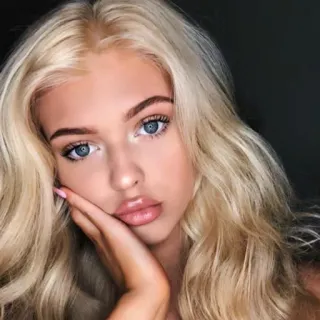 🔥 Porträt, blond, Frau, Mädchen, Schönheit, Gesicht telegram sticker