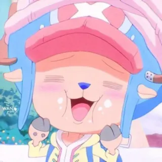 ☺️ Tony Tony Chopper One Piece Anime, One Piece, Chopper, Tony Tony Chopper, słodkie, kreskówka telegram sticker