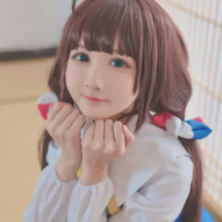 🦋 Anime, Cosplay, Lindo, Chica, Retrato, Disfraz telegram sticker