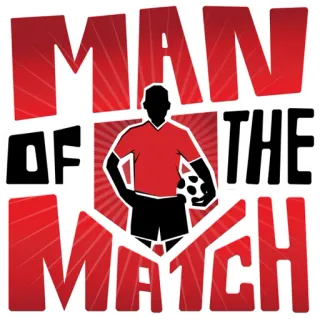 🤴 MAN OF THE MATCH football, football, sport, gagnant, homme du match, match telegram sticker
