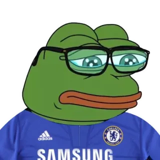 🥸 Pepe the Frog 페페, 개구리, 밈, 첼시 telegram sticker