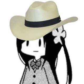 😐 Anime, Manga, Cowboy, Cappello, Personaggio telegram sticker