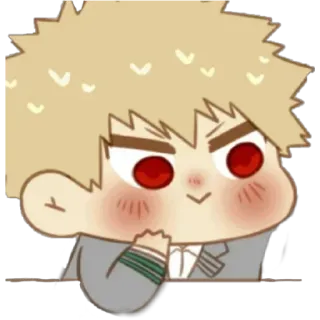 ☺️ Bakugo My Hero Academia anime, manga, bakugo, my hero academia, sticker telegram sticker