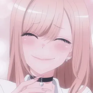 🥰 anime, girl, cute, smiling telegram sticker