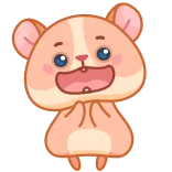 👏 hamster, cute, animal, rodent, kawaii telegram sticker