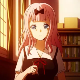 💈 Chika Fujiwara Kaguya-sama: Love Is War anime, girl, chika fujiwara, kaguya-sama, cute, pink hair telegram sticker