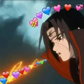 🖤 Itachi Uchiha Naruto Anime, Ninja, Uchiha, Serca, Itachi telegram sticker