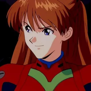 😁 Asuka Langley Sohryu Neon Genesis Evangelion Anime, Personaje, Pelirroja, Evangelion, Asuka, Manga telegram sticker