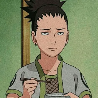 🗡 Shikamaru Naruto Anime, Desenho animado, Shonen, Mangá, Comida, Shikamaru Nara telegram sticker